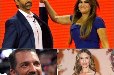 Kimberly Guilfoyle sends bizarre congratulatory message to ex-fiancé Don Jr. as his romance with new girlfriend Bettina Anderson heats up.