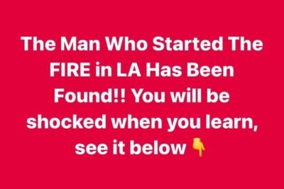 The Man Who Started the FIRE in LA Has Been Found!!!