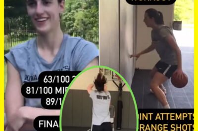 Caitlin Clark’s BRUTAL Offseason Workout: 100 Three-Pointers & GRUELLING Cardio Inside Her LUXURY Home Court!