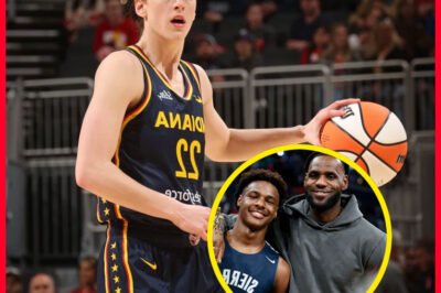 BREAKING: L​e​B​r​o​n J​a​m​e​s sparks controversy by declaring that his son, B​r​o​n​n​y, would outplay C​a​i​t​l​i​n C​l​a​r​k one-on-one, claiming her achievements rely on luck rather than talent!