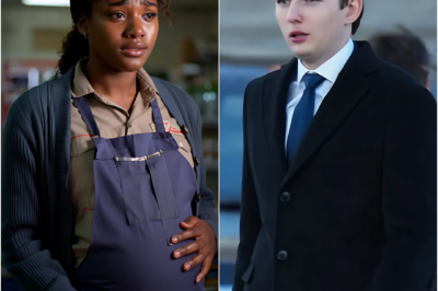 Barron Trump Notices A Pregnant Black Woman Working Hard At A Gas Station Feeling Exhausted, But What Stunned Everyone Most Was His Unexpected Action Immediately After