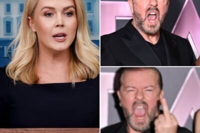 THIS JUST HAPPENED: Karoline Leavitt DESTROYS Ricky Gervais on Live TV—Fans Left SPEECHLESS by Her Savage Clapback! In a jaw-dropping moment on live TV, Karoline Leavitt took down Ricky Gervais with a blistering comeback that left viewers in total shock. What started as a seemingly casual exchange quickly escalated when Gervais made a pointed remark that Leavitt didn’t hesitate to flip back on him. With sharp wit and unflinching poise, Karoline completely outshined Gervais, l… See more