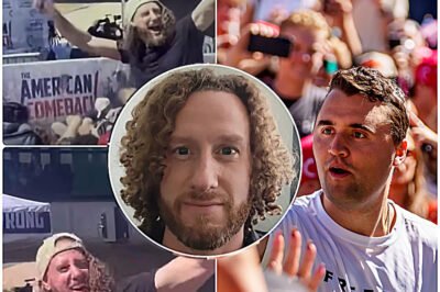 ‘It Was Dumb But I Don’t Regret It’ — The Nation Erupts as the Man Who Jumped in Celebration the Moment Charlie Kirk Collapsed Finally Speaks Out with Defiance… But a Single Action, Accidentally Caught on Camera, Instantly Made Him Pay the Price.