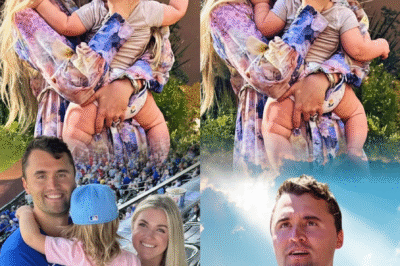 Erika Kirk, with her young son held tightly in her arms, stood like a lioness — fierce, protective, and unshaken even in the valley of heartbreak. Her voice trembled as she remembered Charlie not just as a leader, but as the devoted husband and father who filled their home with love, guidance, and unwavering faith.