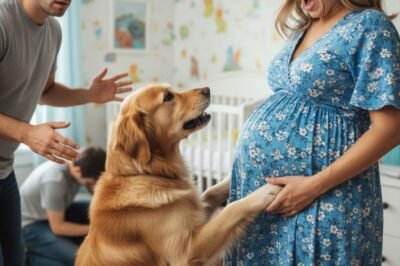 My faithful dog, Loki, had always been my guardian. But when I became pregnant, her protectiveness grew intense. She started growling at my husband every time he reached for my belly. I thought she was just jealous—until I learned the real reason why.