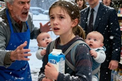 A young girl was kicked out of a grocery store after stealing a box of milk for her two hungry little brothers — when suddenly, a millionaire who witnessed everything decided to step in.