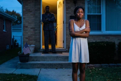 The Chicago wind didn’t just cut — it punished. It slapped my skin raw as I stood barefoot on the porch, nightgown whipping against my legs, trying to understand how my own husband had just shoved me into a blizzard like I was trash he finally felt bold enough to take out.