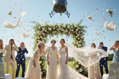 My Mother Told Me Not to Stand Near the Bride, Then Everyone Froze When the Helicopter Landed