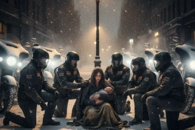 During a Blinding Snowstorm, a Homeless Woman Went Into Labor on the Sidewalk — Then Ten Bikers Stopped, and What Happened Next Shocked the Whole Neighborhood