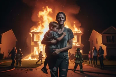 A billionaire’s mansion was on fire but no one dared to jump into the fire to save the billionaire’s son until a poor black girl picked up her child and rushed in to save his child and the ending changed his life…