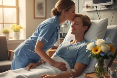 A nurse stole a kiss from a billionaire in a vegetative state because she thought he would never wake up, but he ended up hugging her…