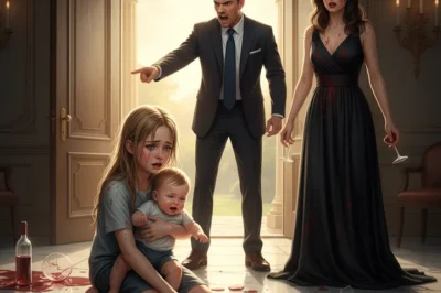 The stepmother laughed drunkenly as she forced her stepdaughter to scrub the floors and care for the baby until she was completely exhausted — until the millionaire father came home, saw everything, and roared, “Get out of my house, right now!”