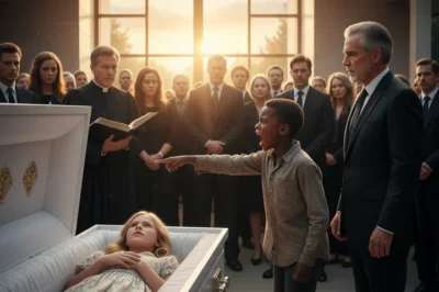 “Don’t bury her! Your daughter is still alive!” — a homeless Black boy ran to the coffin and revealed a horrifying secret that left the billionaire speechless…