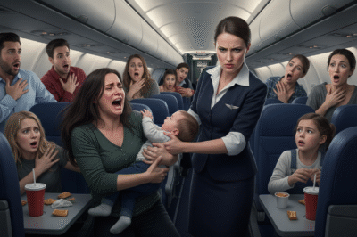 I was carrying my three-month-old baby on a flight home to reunite with my husband when the flight attendant announced that the plane was over capacity.