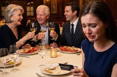 “THIS TABLE IS ONLY FOR REAL FAMILY.” That’s what my sister said—loud enough for the entire restaurant to hear—before the laughter rolled across the linen tablecloth like a slap I’d been trained my whole life to absorb.
