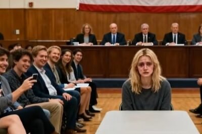 THE GYM STILL SMELLED LIKE BLEACH AND OLD VICTORIES—BUT TODAY, IT WAS SET FOR A PUBLIC EXECUTION.