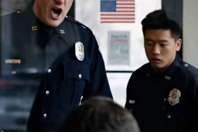 “WHO YOU GONNA CALL, BEGGAR?” the cop snapped—loud enough for the whole café to hear.