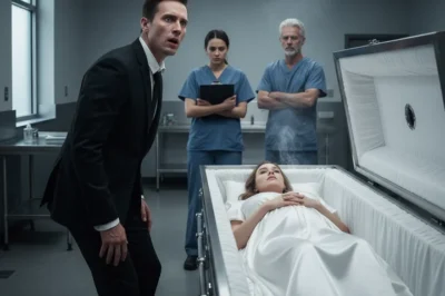 He opened his wife’s coffin for one last goodbye — and saw her belly move. What happened next froze everyone in the crematorium.