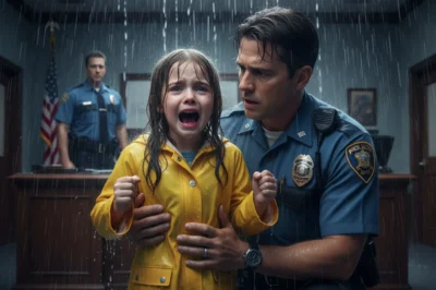 The little girl burst into the police station, soaked from the rain. “Please stop my dad!” she cried — and what the officers saw when they arrived at her home would haunt the quiet town of Maple Creek for years.