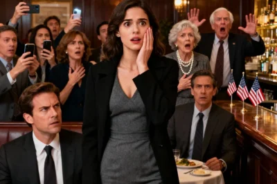 The slap landed before the silverware even stopped shaking.