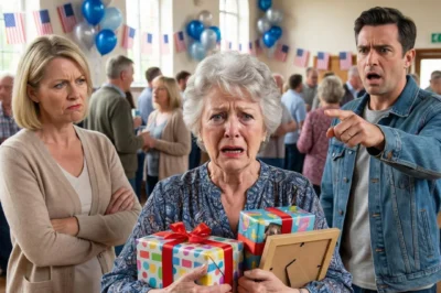 The night Miami glittered with birthday lights, I stood on the edge of the lawn holding a wrapped photo album and a six-hour ache in my chest. I had taken the bus across three states just to see my grandson blow out his candles. I didn’t even make it past the doorway.