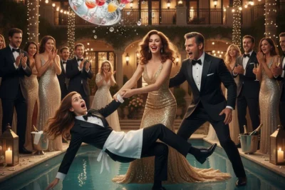 A waitress was humiliated at a luxury party while everyone laughed — until one man stood up and changed the meaning of that night forever.