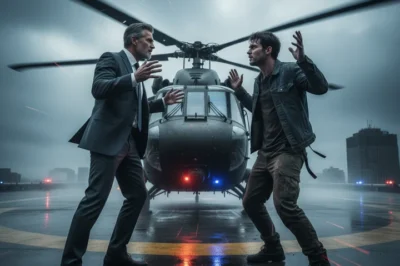 “Don’t get on that helicopter! It’s about to explode!” — a homeless black boy yelled at a rich billionaire, and the truth that followed shocked everyone…