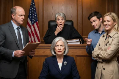 The morning after the funeral still smelled like lilies and cold church air when my children sat across from me in the attorney’s office—dressed in black, but laughing like it was a celebration instead of their father’s death.