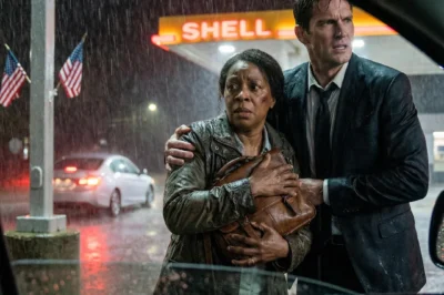 The morning sun hadn’t even climbed over the rooftops when I found myself standing on my daughter’s porch, shivering in the thin jacket I’d grabbed while fleeing a building that had literally collapsed beneath my feet.