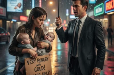 He had once sent her away without a second glance. Five years later, standing in the rain, he saw two children who looked just like him — and realized fate was far from finished.