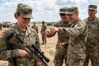 Let Me Teach You to Shoot” — They Laughed at the Quiet Sniper Until a SEAL Colonel Saw Her Record