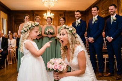 “OUR WEDDING DAY LOOKED FLAWLESS, BUT MY FIANCÉ’S FOUR-YEAR-OLD DAUGHTER SHATTERED EVERYTHING WITH ONLY SIX WORDS: ‘DADDY, PLEASE DON’T MARRY HER.’”