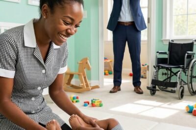 The Billionaire Came Home Early — And Froze When He Saw What the Maid Was Doing With His Paralyzed Twins