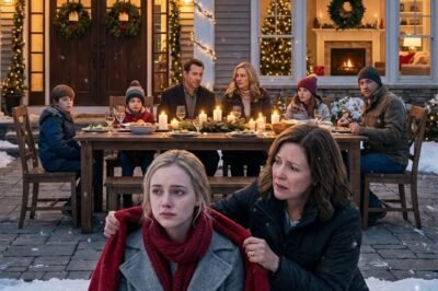 ON CHRISTMAS NIGHT, I FOUND MY DAUGHTER SHIVERING IN THE SNOW OUTSIDE HER HUSBAND’S FAMILY HOME — AND THE FIVE WORDS I SAID AFTER CARRYING HER INSIDE FROZE THAT ENTIRE “PRESTIGIOUS” NEW ENGLAND LIVING ROOM.