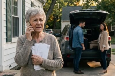 “I SOLD THE BEACH HOUSE AND YOUR CAR. WE NEED THE MONEY. OUR FLIGHT IS TOMORROW. BYE.” That was the entire phone call—delivered while the 71-year-old widow sat on a cracked green plastic chair in a crowded clinic, clutching her purse as if it could steady her.