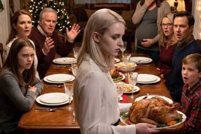 **MY DAD BROUGHT HIS PREGNANT MISTRESS TO THANKSGIVING…  AND ORDERED ME TO SERVE HER FIRST. BUT WHEN I CARVED THE TURKEY, I PULLED OUT SOMETHING THAT SILENCED THE ENTIRE HOUSE.**