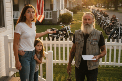 **“She spent her last $8 on a hot meal for a biker everyone else crossed the street to avoid.  By sunrise, over a hundred motorcycles shook the ground outside her apartment— and what they handed her on that sidewalk changed everything.”**