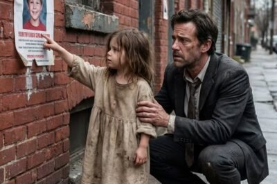 “SIR… THAT BOY LIVES IN MY HOUSE.” THE MILLIONAIRE FROZE WHEN THE LITTLE GIRL POINTED AT HIS MISSING SON’S PHOTO.