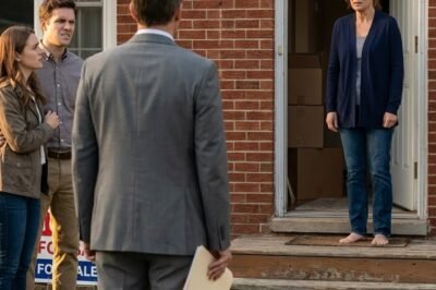 THE MORNING AFTER I BOUGHT MY $800,000 HOUSE, MY DOORBELL RANG. I THOUGHT MY KIDS HAD COME TO SAY, “MOM, WE’RE PROUD OF YOU.” I WAS WRONG.