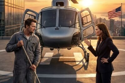 “FLY THIS HELICOPTER AND I’LL MARRY YOU.” THE CEO LAUGHED… NOT KNOWING THE JANITOR WAS HIDING A SECRET THAT WOULD LEAVE HER SPEECHLESS.