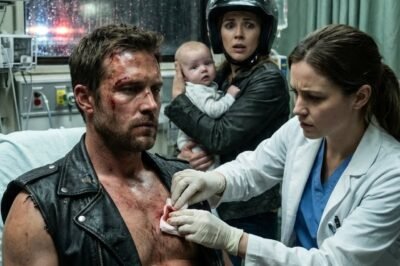 She Stayed After Hours to Save a Bleeding Motorcyclist—Never Knowing the Patch on His Vest Belonged to the Hells Angels…