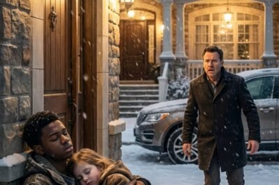 A homeless boy scaled a mansion wall to save a freezing little girl—while her billionaire father watched it all unfold.