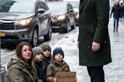 A MILLIONAIRE SAW HIS EX-GIRLFRIEND BEGGING ON THE STREET WITH THREE CHILDREN WHO LOOKED JUST LIKE HIM — WHAT HAPPENED NEXT SHATTERED EVERYTHING HE THOUGHT HE KNEW.