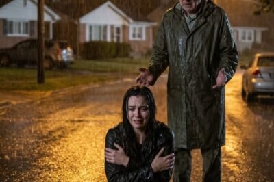 I FOUND MY DAUGHTER KNEELING IN THE RAIN, HER HUSBAND PUNISHING HER FOR BUYING A DRESS. INSIDE, THEY WERE LAUGHING—UNTIL I KICKED OPEN THE DOOR AND SAID FIVE WORDS THEY WILL NEVER FORGET.