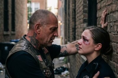 “A Hell’s Angel Found a Dying Female Cop in the Rain—What Happened When 50 Bikers Surrounded the Scene Shocked an Entire City”