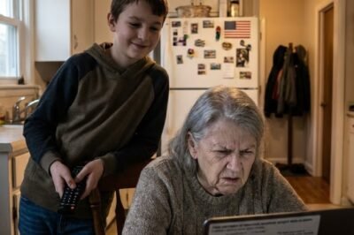My son drained my accounts and vanished with his criminal girlfriend. I thought my life was over — until my 13-year-old grandson looked up at me and said, “Grandma… don’t worry. I handled it.” Three days later, my son called screaming.