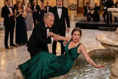 MY FAMILY LAUGHED WHEN I WALKED INTO MY SISTER’S WEDDING ALONE — MY FATHER PUSHED ME INTO THE FOUNTAIN TO “MAKE A POINT.” I STOOD UP DRIPPING AND SAID, “REMEMBER THIS MOMENT.” TWENTY MINUTES LATER, MY SECRET BILLIONAIRE HUSBAND ARRIVED… AND EVERY ONE OF THEM WENT PALE.