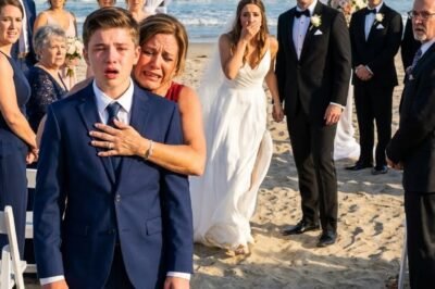 💍 My sister was saying her vows when my 12-year-old son suddenly stepped into the aisle and said, “The groom already has a son.”