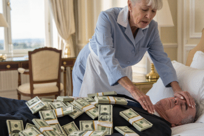 **A WEALTHY CEO PRETENDED TO SLEEP ON A BED OF MONEY TO TEST HIS POOR MAID —  AND WHAT SHE DID NEXT SHATTERED HIM.**
