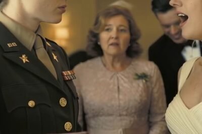 “You can’t wear white,” my sister snapped—“you’re not worthy.” I nodded. Then I changed in the bathroom. And when I walked out in a full military uniform, medals catching the light… the entire bridal room went dead silent.